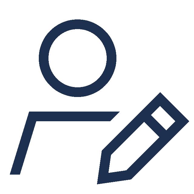 User & Pen icon